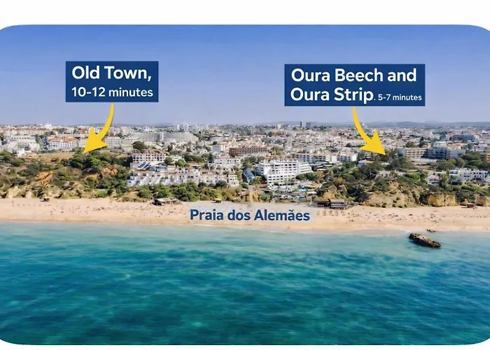 Exclusive Beachfront Villa In Albufeira - Private Beach Access - Heatable Pool & Jacuzzi - Sleeps 10